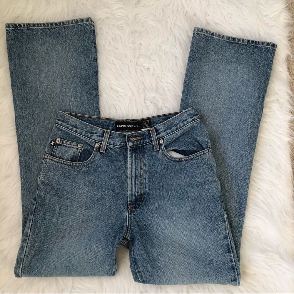 Express jeans flare jeans , size 3/4.